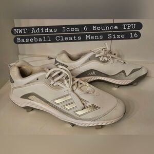 NWT Adidas Icon 6 Bounce TPU Mens Baseball Cleats Size 16
